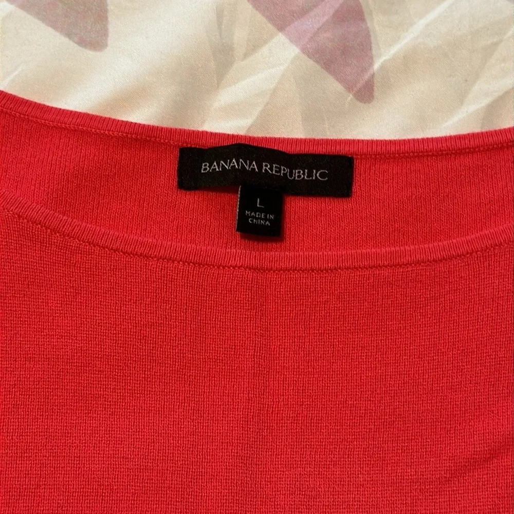 Banana Republic Coral Midi Sweater Dress NWOT - Picture 5 of 9